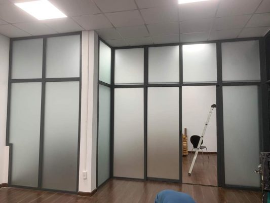 thi công vách ngăn nhôm kính ở quận 2 tp.hcm