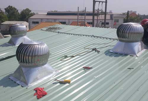 lắp đặt quả cầu thông gió giá rẻ tại hóc môn